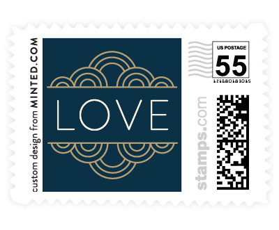 'Deco Nouveau (C)' postage stamp