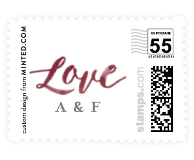 'Love (D)' wedding postage
