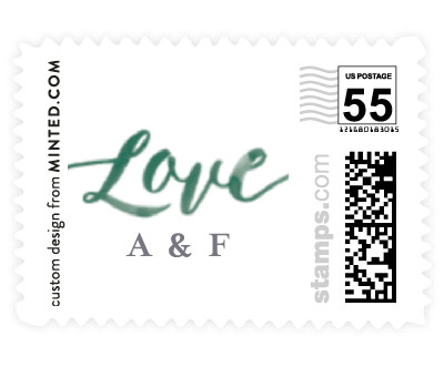 'Love (E)' wedding stamp