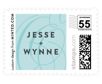 'Twirl Monogram A (C)' postage stamp