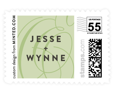 'Twirl Monogram A (D)' stamp