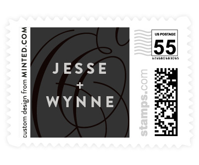 'Twirl Monogram A (H)' stamp design