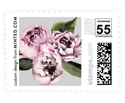 'Peony (C)' stamp design
