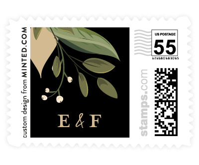 'Vines Of Green (D)' wedding stamp