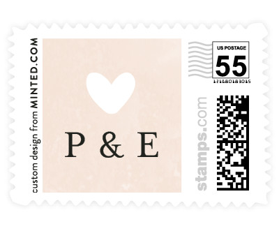 'Simply Perfect' wedding stamp