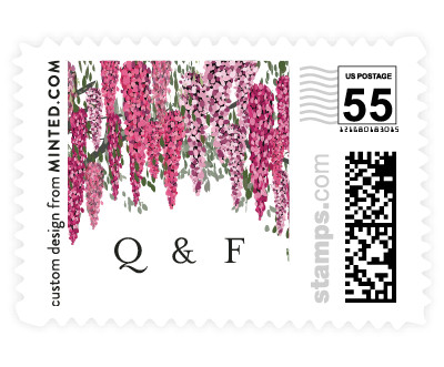 'Wisteria Blooms (C)' postage stamp