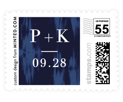 'Elegant Ikat' stamp design