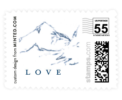 'Sketched Mountains (B)' postage stamps