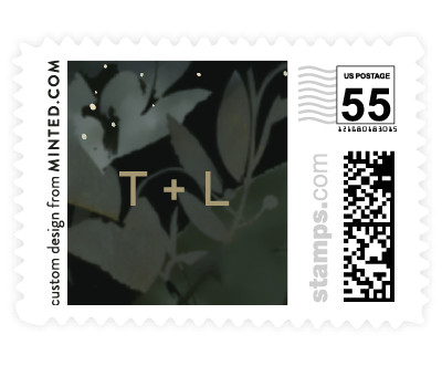 'Midnight Garden (F)' wedding stamp
