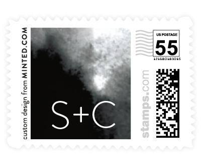 'Inked (E)' postage stamp