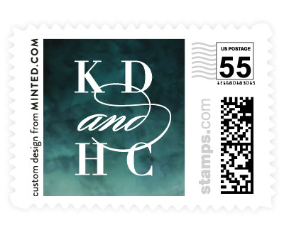 'Indigo Sea (F)' wedding postage