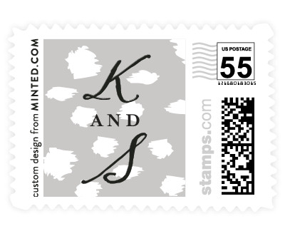 'Modern Dot (D)' wedding postage