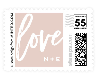 'Scripted With Love (B)' stamp design