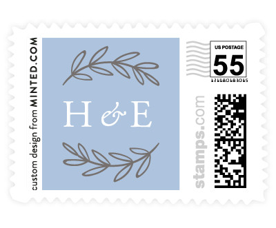 'Gilded Evergreen (E)' wedding stamps