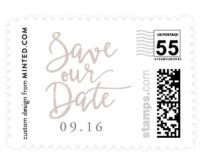 'Curated (E)' wedding postage