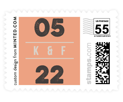 'Cognac (B)' wedding stamp