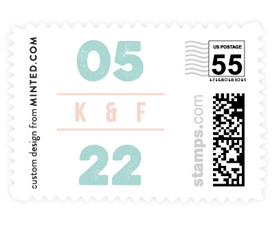 'Cognac (F)' wedding stamps