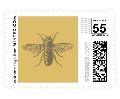 'Honey Bee (B)' wedding postage
