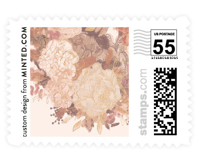 'Floral Feast (B)' wedding stamp