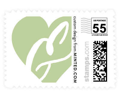 'Heartbeat (C)' wedding stamps
