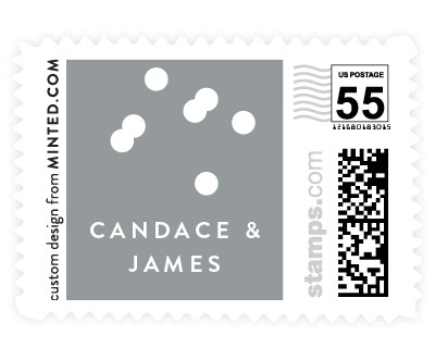 'Confetti Splash (B)' wedding stamps