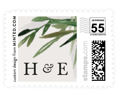 'Botanical Frame (C)' wedding stamp