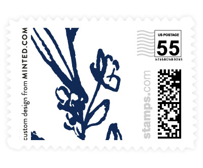 'Metallic Branches (C)' wedding stamp