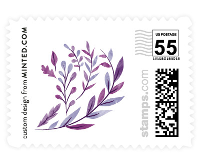 'Forest Wreath (D)' wedding postage