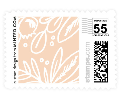 'Floral Stack (C)' wedding stamp