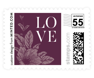 'Elegant Blooms (F)' wedding stamp