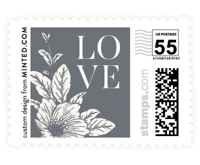 'Elegant Blooms (H)' stamp design