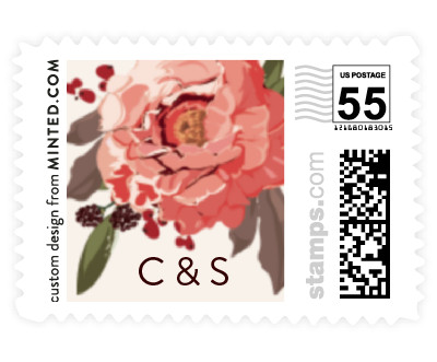 'Desert Blooms (D)' wedding postage