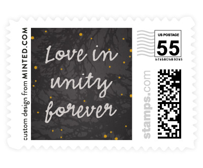 'Night In The Forest (B)' postage stamp