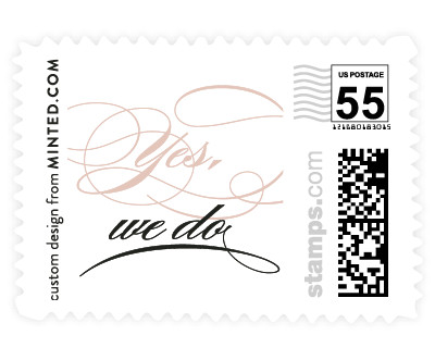 'Cordial Flourish (D)' wedding stamps