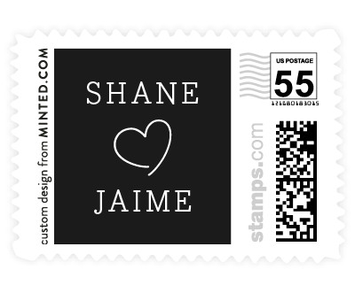 'Heart Love (F)' wedding stamp