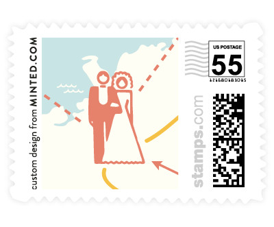 'Destination' wedding stamp
