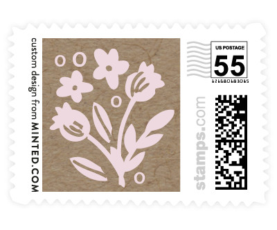 'Ampersand Floral (B)' wedding stamps