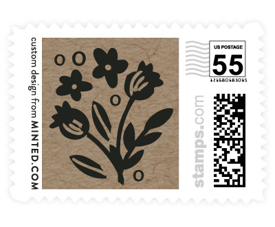 'Ampersand Floral (E)' postage stamp