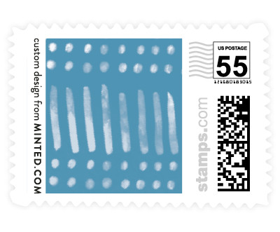 'Indigo Print (B)' postage stamp