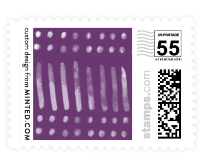 'Indigo Print (D)' wedding postage