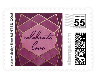 'Abstract Jewel' postage stamp