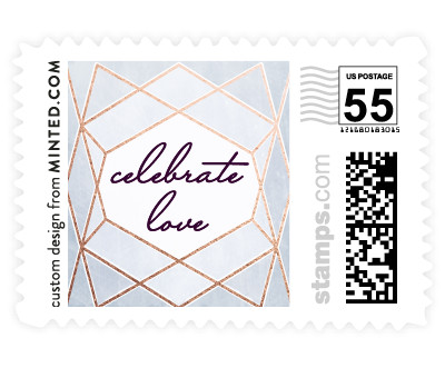 'Abstract Jewel (B)' stamp