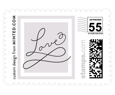 'Three Classic Lines (D)' wedding stamps