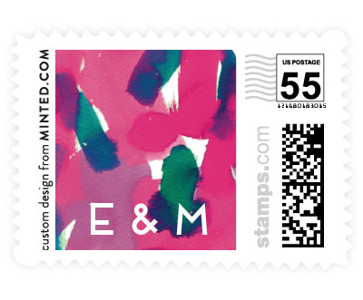 'Abstract Watercolors (B)' postage stamps