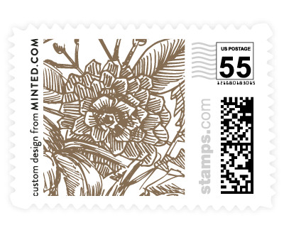 'Sketched Bouquet (C)' stamp