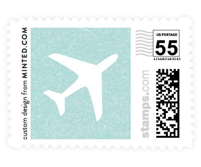 'Come Fly With Us' wedding stamp