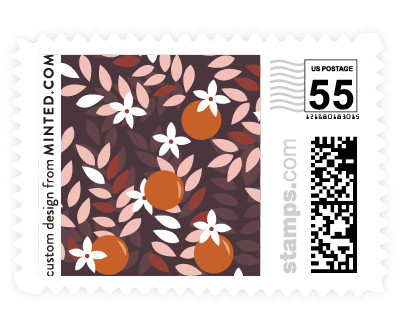 'Orange Blossoms (B)' postage stamp