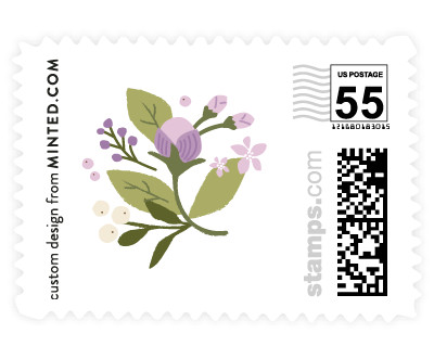'Floral Ampersand (D)' wedding postage