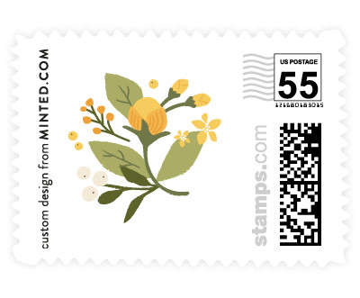'Floral Ampersand (E)' wedding stamp
