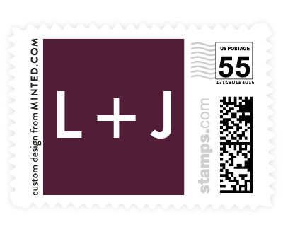'Frosted Branches (D)' wedding stamp
